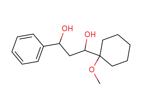 Molecular Structure of 84022-32-2 (1,3-Propanediol, 1-(1-methoxycyclohexyl)-3-phenyl-)