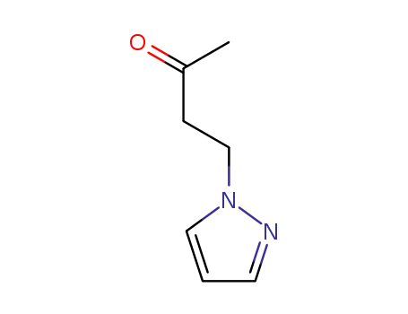 Molecular Structure of 89943-03-3 (4-(1-PYRAZOLYL)-2-BUTANONE)