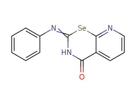 Molecular Structure of 89914-58-9 (4H-Pyrido[3,2-e]-1,3-selenazin-4-one, 2-(phenylamino)-)