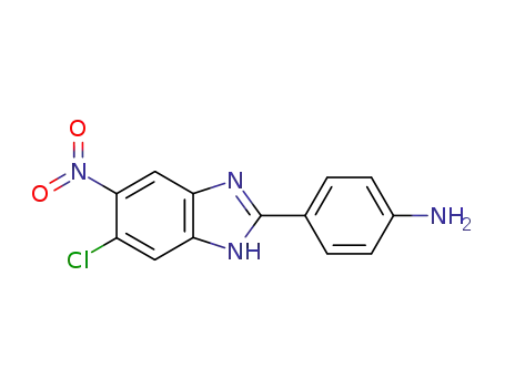 Benzenamine, 4-(5-chloro-6-nitro-1H-benzimidazol-2-yl)-