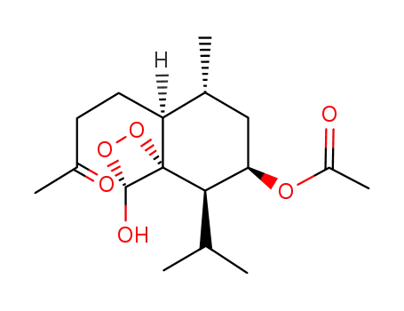2-Butanone,
4-[8-(acetyloxy)-3-hydroxy-6-methyl-9-(1-methylethyl)-1,2-dioxaspiro[3.5
]non-5-yl]-