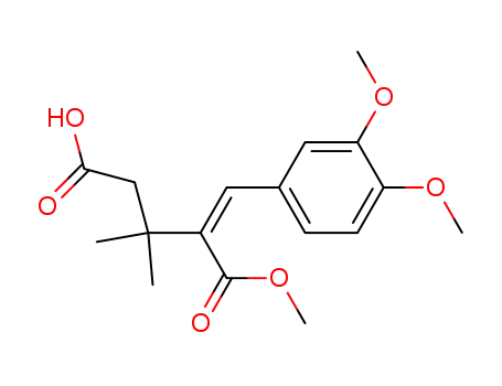 Pentanedioic acid, 2-[(3,4-dimethoxyphenyl)methylene]-3,3-dimethyl-,
1-methyl ester, (Z)-