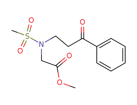 Glycine, N-(methylsulfonyl)-N-(3-oxo-3-phenylpropyl)-, methyl ester