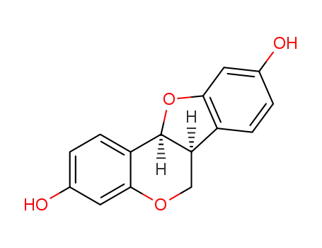 Molecular Structure of 61135-91-9 (3,9-dihydroxypterocarpan)