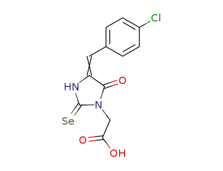 4-((4-Chlorophenyl)methylene)-5-oxo-2-selenoxo-1-imidazolidineacetic acid