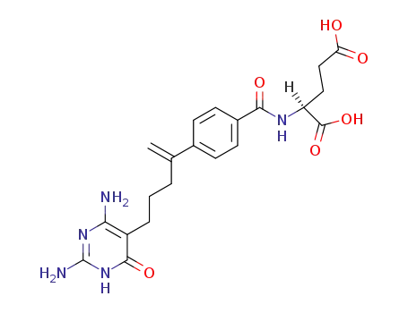 L-Glutamic acid,
N-[4-[4-(2,6-diamino-1,4-dihydro-4-oxo-5-pyrimidinyl)-1-methylenebutyl]
benzoyl]-