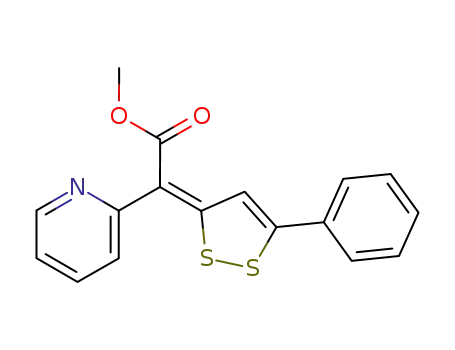 [5-Phenyl-[1,2]dithiol-(3E)-ylidene]-pyridin-2-yl-acetic acid methyl ester