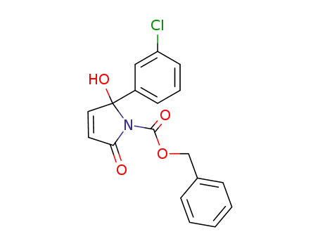 2-(3-Chloro-phenyl)-2-hydroxy-5-oxo-2,5-dihydro-pyrrole-1-carboxylic acid benzyl ester