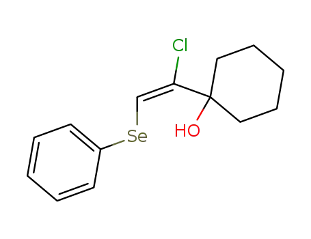 Molecular Structure of 77955-98-7 (1-(E-2'-phenylseleno-1'-chloroethenyl)cyclohexanol)