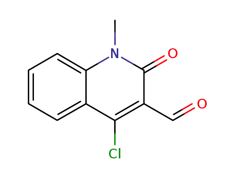 Molecular Structure of 96600-76-9 (4-Chloro-3-forMyl-1-Methyl-2(1H)-quinolinone)