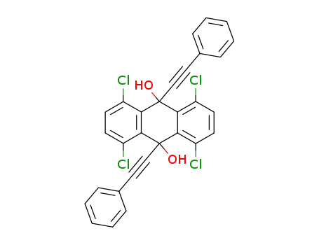 1,4,5,8-tetrachloro-9,10-bis(phenylethynyl)-9,10-dihydroanthracene-9,10-diol