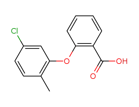 Molecular Structure of 107517-48-6 (2-(5-chloro-2-methyl-phenoxy)-benzoic acid)
