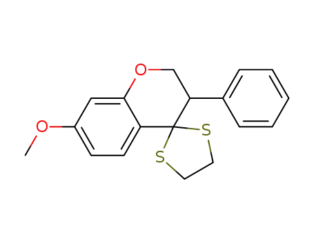 Molecular Structure of 88794-86-9 (3,4-Dihydro-7-methoxyspiro<2H->-1-benzopyran-4,2'-<1,3>-dithiolan)