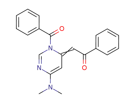 N-benzoyl-6-dimethylamino-4-phenacylidenepyrimidine