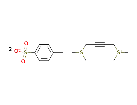 Molecular Structure of 25887-40-5 (1,4-bisdimethylsulphoniobut-2-yne ditosylate)