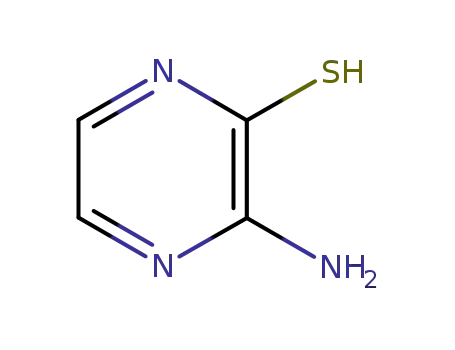 Molecular Structure of 31613-87-3 (2(1H)-Pyrazinethione, 3-amino-)
