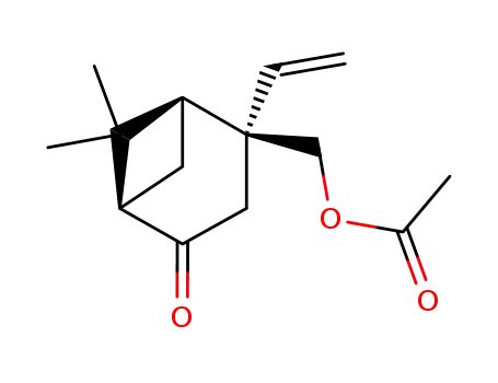 (1R,4R,5S)-4-acetoxymethyl-6,6-dimethyl-4-vinylbicyclo<3.1.1>hept-3-en-2-one