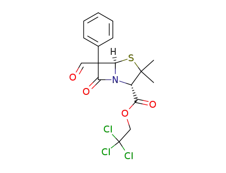 (2S,5R)-6-Formyl-3,3-dimethyl-7-oxo-6-phenyl-4-thia-1-aza-bicyclo[3.2.0]heptane-2-carboxylic acid 2,2,2-trichloro-ethyl ester