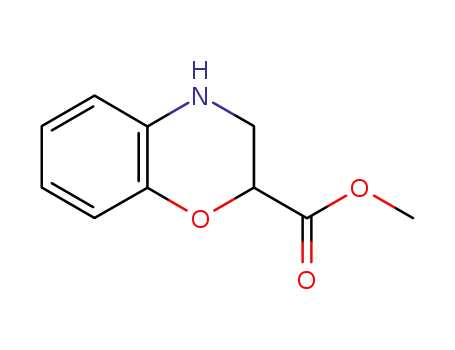 Molecular Structure of 82756-71-6 (METHYL 3,4-DIHYDRO-2H-1,4-BENZOXAZINE-2-CARBOXYLATE HYDROCHLORIDE)