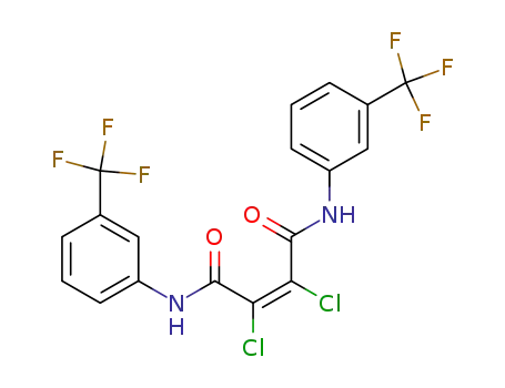 Molecular Structure of 76635-46-6 (N,N'-Bis<3-(trifluormethyl)phenyl>-dichlormaleinsaeure-diamid)