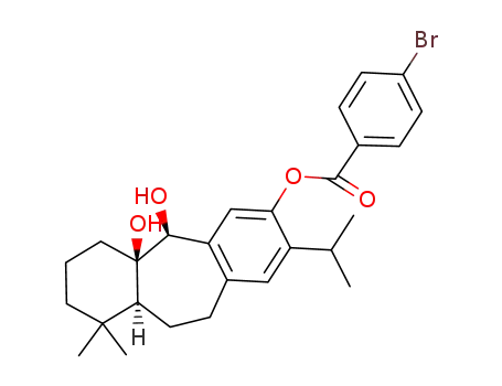 4-Bromo-benzoic acid (5S,5aR,9aS)-5,5a-dihydroxy-2-isopropyl-9,9-dimethyl-5a,6,7,8,9,9a,10,11-octahydro-5H-dibenzo[a,d]cyclohepten-3-yl ester