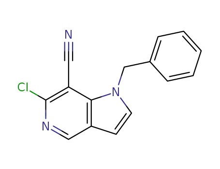 1-Benzyl-6-chloro-1H-pyrrolo[3,2-c]pyridine-7-carbonitrile