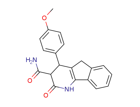 4-(4-Methoxy-phenyl)-2-oxo-2,3,4,5-tetrahydro-1H-indeno[1,2-b]pyridine-3-carboxylic acid amide