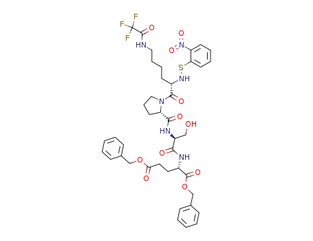 dibenzyl N<sup>α</sup>-Nps-N<sup>ε</sup>-trifluoroacetyl-L-lysyl-L-prolyl-L-seryl-L-glutamate