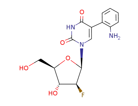1-(2-deoxy-2-fluoro-β-D-arabinofuranosyl)-5-(o-aminophenyl)uracil