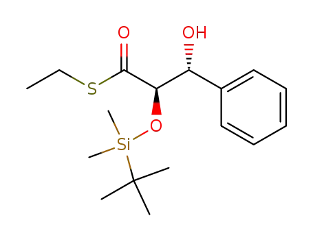 S-ethyl (2R,3R)-2-(t-butyldimethylsiloxy)-3-hydroxy-3-phenylpropanethioate