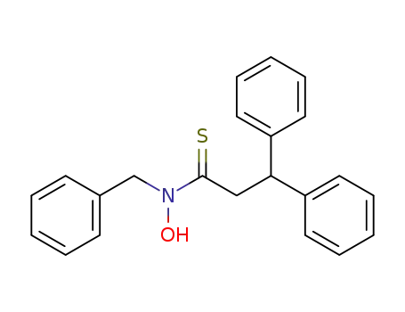 Molecular Structure of 139024-95-6 (Benzenepropanethioamide, N-hydroxy-b-phenyl-N-(phenylmethyl)-)