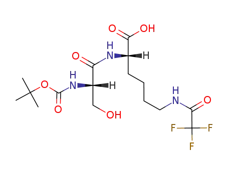 Molecular Structure of 107994-57-0 (N<sup>α</sup>-tert-butyloxycarbonyl-L-seryl-N<sup>ε</sup>-trifluoroacetyl-L-lysine)