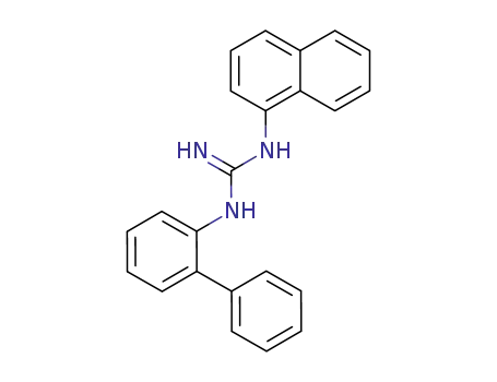 Molecular Structure of 128413-54-7 (N-Biphenyl-2-yl-N'-naphthalen-1-yl-guanidine)