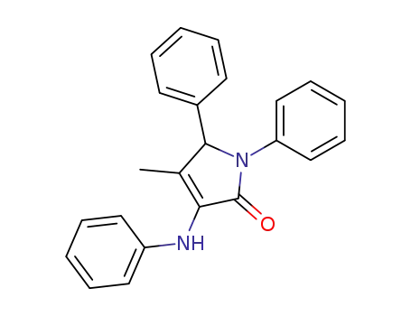 Molecular Structure of 5468-13-3 (3-anilino-4-methyl-1,5-diphenyl-5H-pyrrol-2-one)