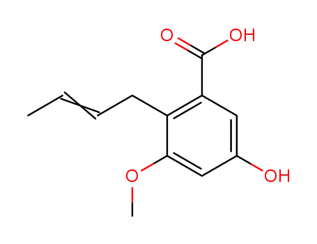 2-(2-butenyl)-5-hydroxy-3-methoxybenzoic acid