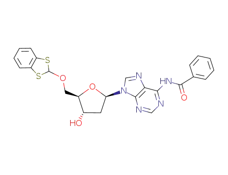 5'-O-(1,3-benzodithiol-2-yl)-N<sup>6</sup>-benzoyldeoxyadenosine