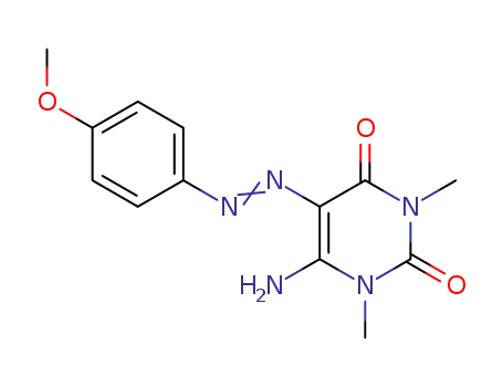 6-Amino-5-(4-methoxy-phenylazo)-1,3-dimethyl-1H-pyrimidine-2,4-dione