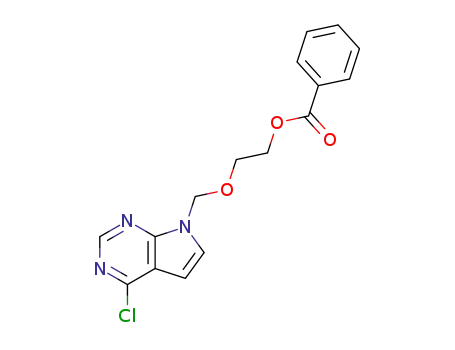 7-(benzoyloxyethoxymethyl)-4-chloropyrrolo<2,3-d>pyrimidine