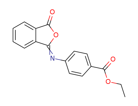 Benzoic acid, 4-[(3-oxo-1(3H)-isobenzofuranylidene)amino]-, ethyl ester