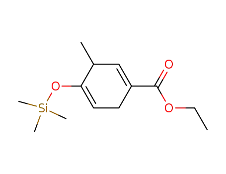 1,4-Cyclohexadiene-1-carboxylic acid, 3-methyl-4-[(trimethylsilyl)oxy]-,
ethyl ester