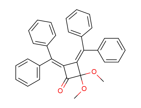 2,2-Dimethoxy-3,4-bis-(diphenylmethylen)-cyclobutanon