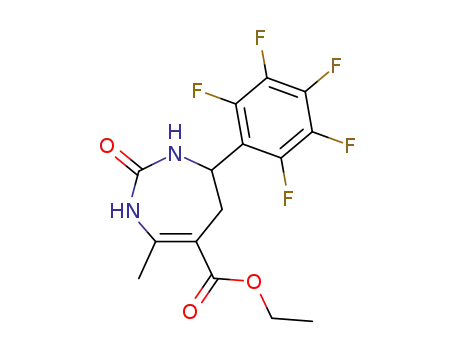 4-Methyl-2-oxo-7-pentafluorophenyl-2,3,6,7-tetrahydro-1H-[1,3]diazepine-5-carboxylic acid ethyl ester