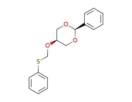 Molecular Structure of 154492-55-4 (1,3-Dioxane, 2-phenyl-5-[(phenylthio)methoxy]-, cis-)