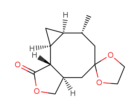 (3aR,7R,7aS,8aS,8bR)-Octahydro-7-methylspiro<1H-cyclopropa<3,4>cycloocta<1,2-c>furan-5(3H),2'-<1,3>dioxolan>-1-one