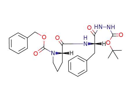 Molecular Structure of 118999-74-9 (Z-Pro-Phe-N<sub>2</sub>H<sub>2</sub>-Boc)
