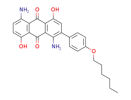 1,5-Diamino-2-(4-hexyloxy-phenyl)-4,8-dihydroxy-anthraquinone