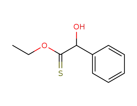 Molecular Structure of 61636-49-5 (Benzeneethanethioic acid, a-hydroxy-, O-ethyl ester)