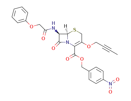 (7β)-3-(2-butynyloxy)-7-<(phenoxyacetyl)amino>-3-cephem-4-carboxylic acid (4-nitrophenyl)methyl ester