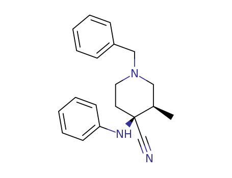 cis-3-Methyl-4-(phenylamino)-1-(phenylmethyl)-4-piperidinecarbonitrile