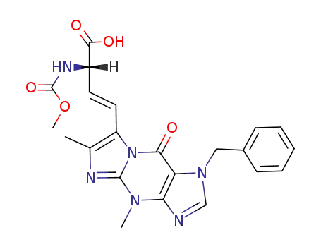 (S)-(E)-(1-benzyl-4,6-dimethyl-9-oxo-4,9-dihydro-1H-imidazo<1,2-a>purin-7-yl)-2-<(methoxycarbonyl)amino>but-3-enoic acid